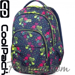 Cool Pack Basic Plus Ученическа раница Lime Hearts B03010 Cool Pack Basic Plus Ученическа раница Lime Hearts B03010